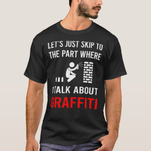 T-shirt Sauter les graffitis de présentation