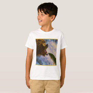 T-shirt Sauter saumoné de truite à tête d'acier dans des