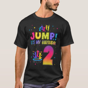 T-shirt Sauter Son Anniversaire 2e Anniversaire Correspond
