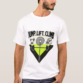 T-shirt Sauter Soulever Grimper | Entraînement Croisé Néon
