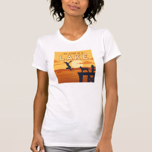 T-shirt Sauter Sur Un Lac