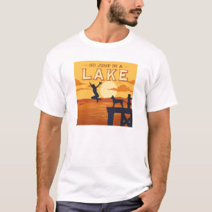 T-shirt Sauter Sur Un Lac