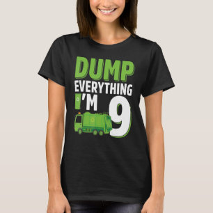 T-shirt Sauter tout J'ai 9 ans Garbage Truck 9th B