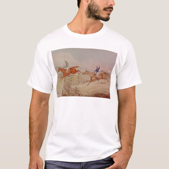 T-shirt Sauter une barrière (Devant)