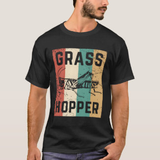 T-shirt Sauterelle Rétro des Années 80 Insecte Bête