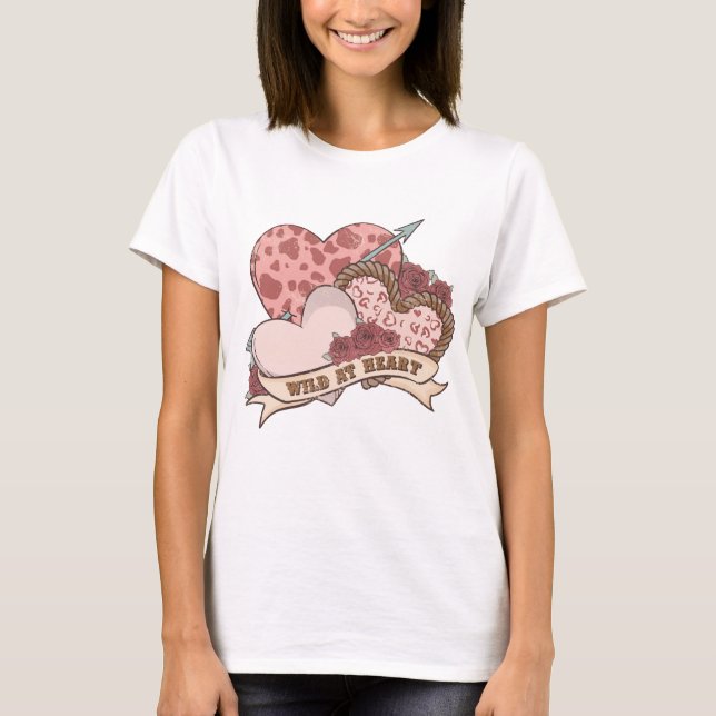 T-shirt Sauvage au coeur (Devant)