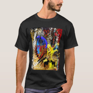 T-shirt Sauvage au cœur Chaos Cœur et Cheval Conception