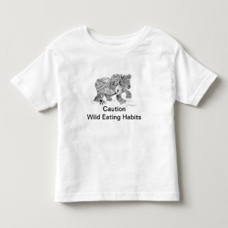 T-shirt sauvage d'habitudes alimentaires d'enfant