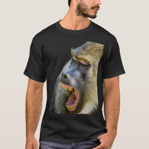T-shirt Sauvage et Audacieux – Chemise Imprimée Babouin