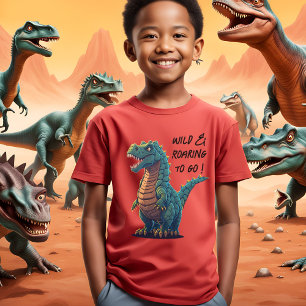 T-shirt Sauvage et rugissement vers Go T-Rex