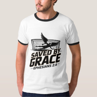 T-shirt Sauvé par le football de grâce