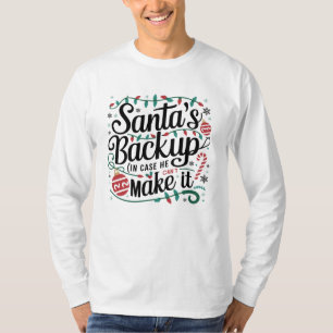 T-shirt Sauvegarde père Noël   Funny Tee - shirts de Noël 