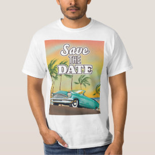 T-shirt Sauvegarder la Date Voiture de collection
