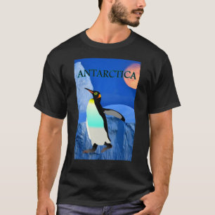 T-shirt Sauver Antarctique Manchot Empereur Glacier Pleine