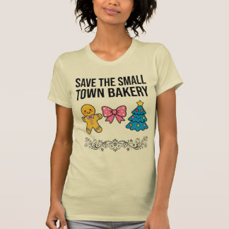 T-shirt Sauver la chemise de boulangerie de petite ville |