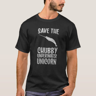 T-shirt sauver la licorne dodue Sauver les narvals