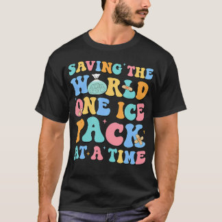 T-shirt Sauver Le Monde Un Pack De Glace À La Fois École I