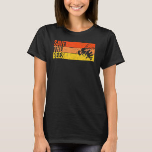 T-shirt Sauver Les Abeilles Bourdon Apiculteur Rétro
