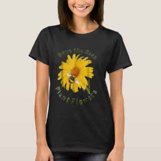 T-shirt Sauver Les Abeilles Plantez Fleurs Jardinage Apicu