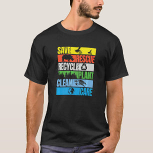 T-shirt Sauver les abeilles Secourir les animaux Mer propr
