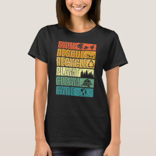 T-shirt Sauver les abeilles Secourir les animaux Plantes A