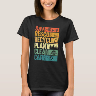 T-shirt Sauver les abeilles Secourir les animaux Plantes A