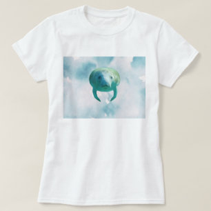 T-shirt Sauver les lamantins, lamantin, art à l'aquarelle