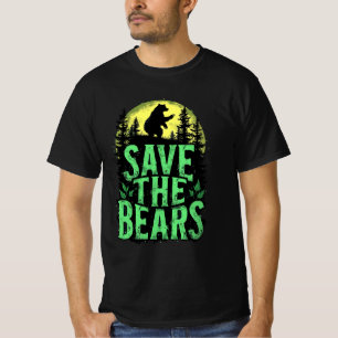 T-shirt Sauver les ours Conservation de la faune Grunge Fo