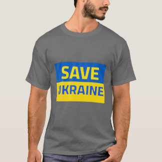 T-shirt Sauver l'Ukraine Je reste avec l'Ukraine Paix Aime