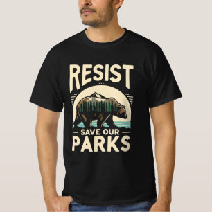 T-shirt Sauver nos parcs Résister Activisme environnementa