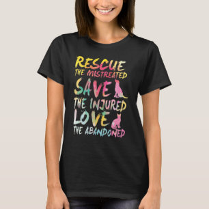 T-shirt Sauver Sauver Amour  Sauvetage de jolis animaux.Ch