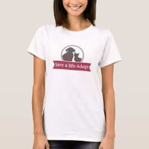 T-shirt sauver une vie adopter