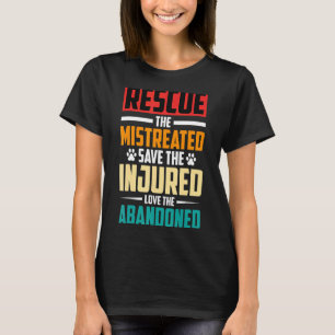 T-shirt Sauvetage Des Animaux Chats Mistréés Sauveteurs An