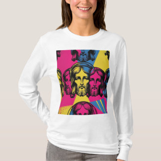 T-shirt 🎨 Sauveur de Pop : Jésus dans la Vibrance inspiré