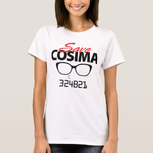 T-shirt Sauvez Cosima du noir orphelin