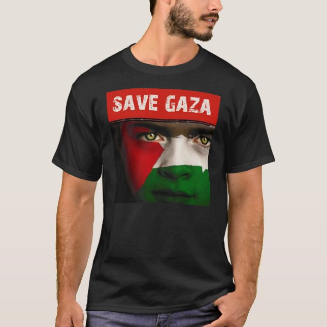 T-shirt Sauvez Gaza Palestine (Devant)