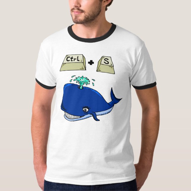T-shirt Sauvez la baleine (Devant)