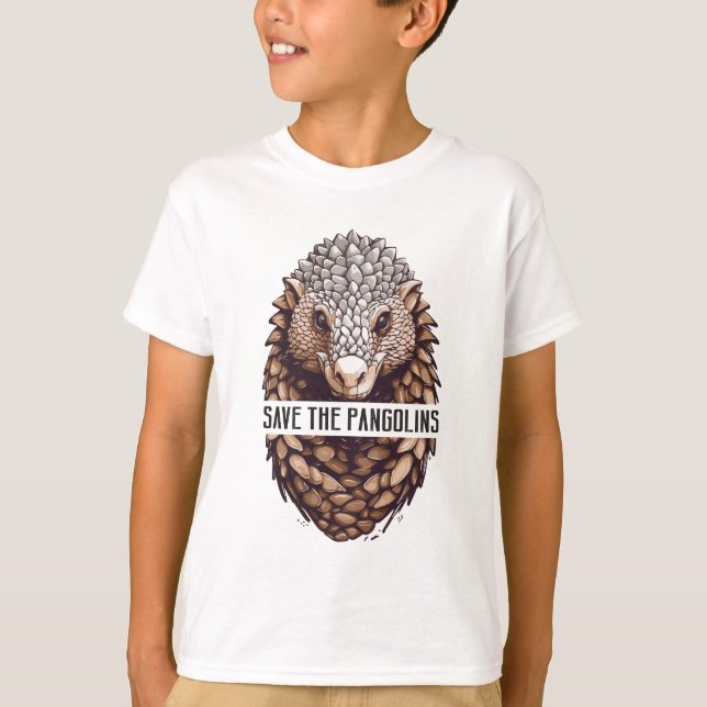T-shirt Sauvez La Conservation Des Pangolins Pango (Devant)
