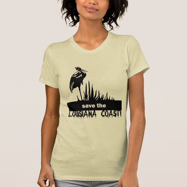 T-shirt Sauvez la côte de la Louisiane (Devant)
