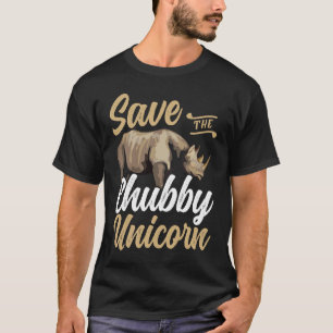 T-shirt Sauvez la licorne de Chubby pour animaux