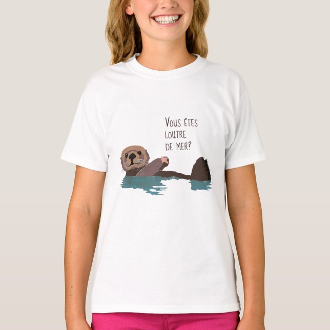 T-shirt Sauvez la loutre de mer (Devant)