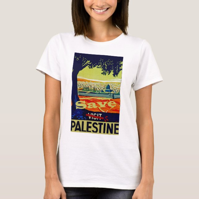 T-shirt Sauvez la Palestine (Devant)