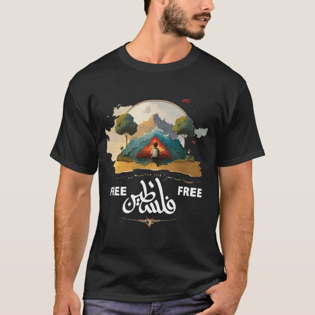 T-shirt Sauvez la Palestine libre de Ghaza (Devant)