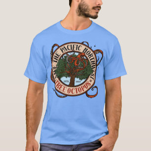 T-shirt Sauvez la pieuvre de l'arbre du Nord-Ouest du Paci