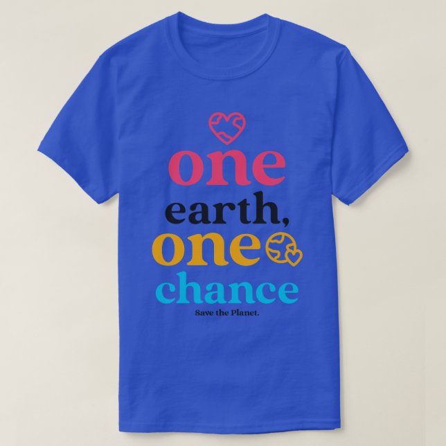 T-shirt Sauvez La Planète Jour des terres Environnementali (Design devant)
