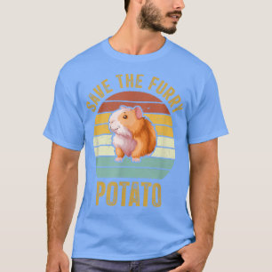 T-shirt Sauvez La Pomme De Terre Fou Drôle Guinéen Cochon