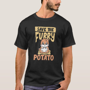 T-shirt Sauvez la pomme de terre fourrée pour un cochon de
