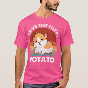 T-shirt Sauvez la pomme de terre poilue drôle de cochon d'