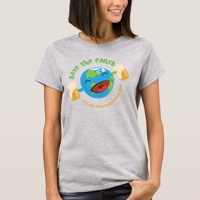 T-shirt Sauvez la Terre (Devant)