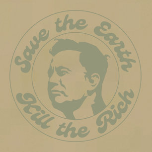 T-shirt Sauvez La Terre, Tuez Les Riches